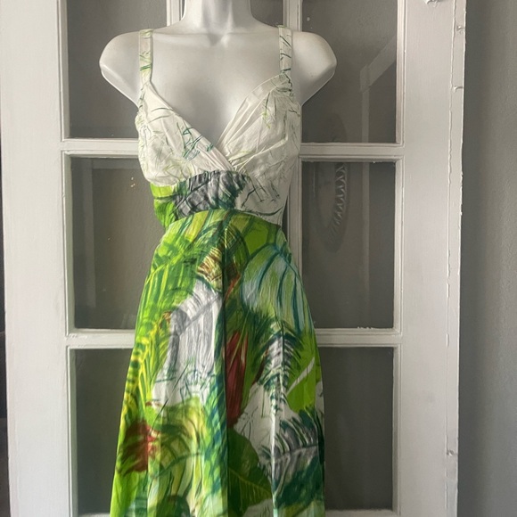 Jams World Green and White Sleeveless‎ Sundress - Picture 2 of 10